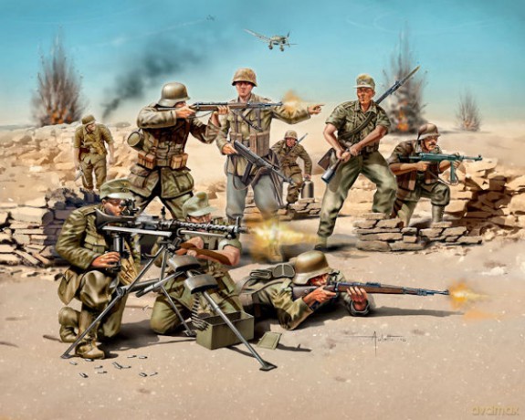 REVELL German Infantry Africa Corps WWII 2513 [MODELARSTWO]