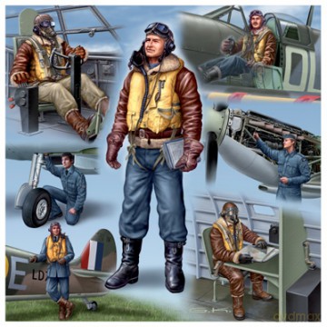REVELL Pilots and ground crew Royal 2401 [MODELARSTWO]