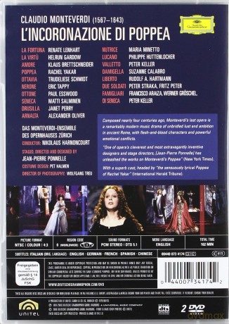Harnoncourt, Monteverdi Ensamble: Monteverdi: L'incoronazione Di Poppea [2DVD]