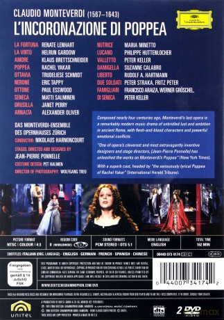 Harnoncourt, Monteverdi Ensamble: Monteverdi: L'incoronazione Di Poppea [2DVD]