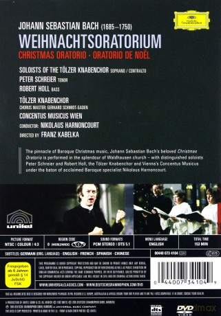 Harnoncourt: Bach: Christmas Oratorio [DVD]