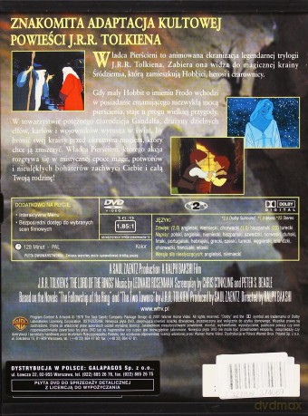 Władca Pierścieni (animowany) [DVD]