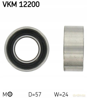 SKF VKM 12200 Rolka napinacza, pasek rozrządu Peugeot Fiat Citroen Lancia