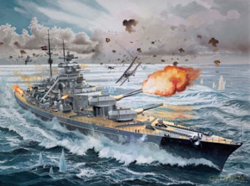 REVELL Battleship BISMARCK 5040 [MODELARSTWO]