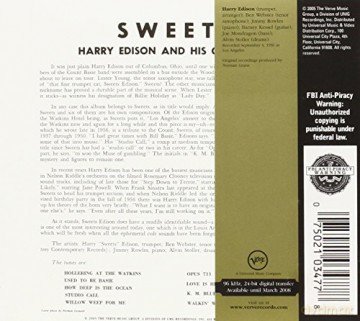 Harry Edison: Sweets (Lpr) [CD]