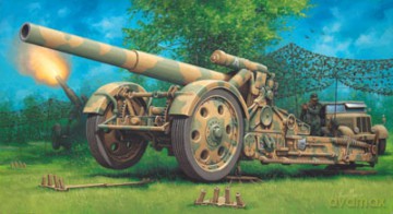 REVELL German heavy artillery gun 21cm 3169 [MODELARSTWO]