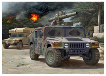 REVELL HMMWV M966 TOW Missile Carrier 3147 [MODELARSTWO]