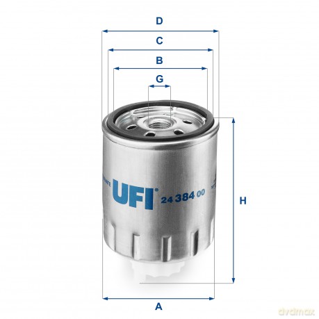 UFI 24.384.00 Filtr paliwa Opel Peugeot Renault Nissan Citroen Volvo Mitsubishi