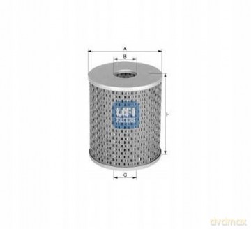 UFI 26.670.00 Filtr paliwa Peugeot Renault Fiat Citroen Ford