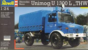 REVELL Unimog U1300L THW 7401 [MODELARSTWO]