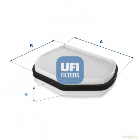 UFI 53.007.00 Filtr, wentylacja przestrzeni pasażerskiej Mercedes Citroen Chrysler