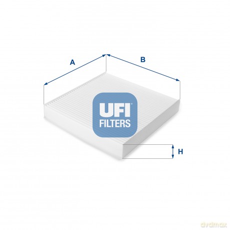 UFI 53.039.00 Filtr, wentylacja przestrzeni pasażerskiej Peugeot Citroen