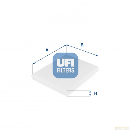 UFI 53.043.00 Filtr, wentylacja przestrzeni pasażerskiej Fiat