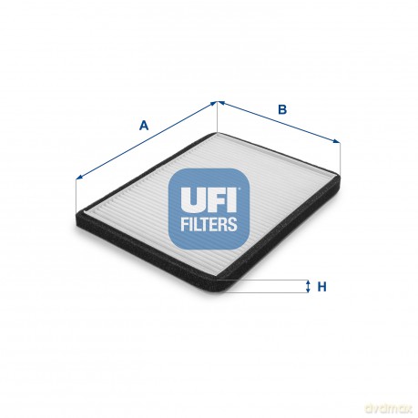 UFI 53.083.00 Filtr, wentylacja przestrzeni pasażerskiej Renault