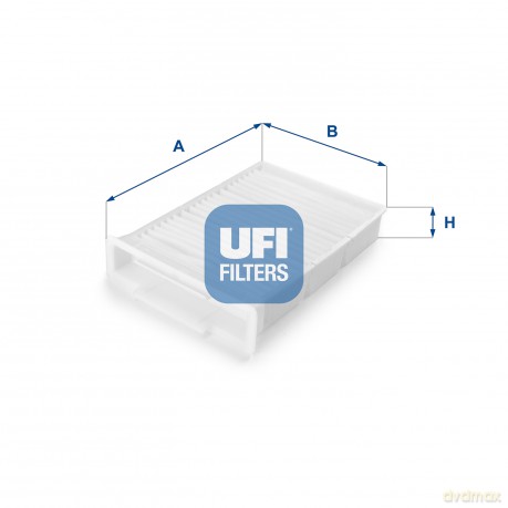 UFI 53.132.00 Filtr, wentylacja przestrzeni pasażerskiej Peugeot Toyota Citroen