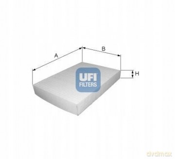 UFI 53.227.00 Filtr, wentylacja przestrzeni pasażerskiej Peugeot Citroen