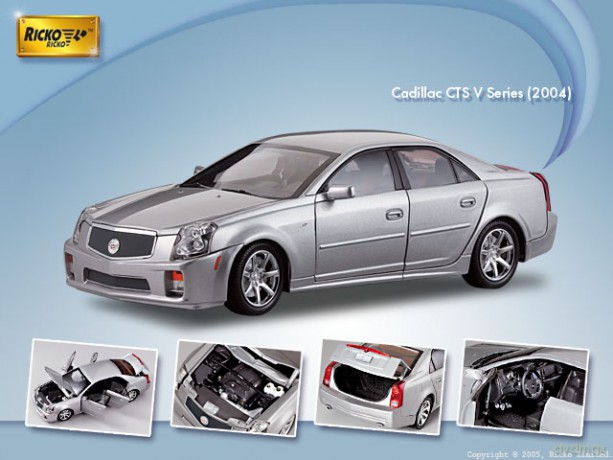 RICKO Cadillac CTS V Series 2004(silver) 32134S [MODELARSTWO]