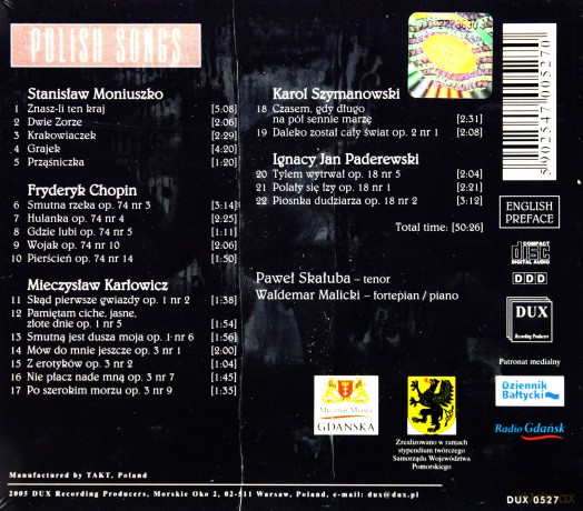 Polish Songs - Paweł Skałuba [CD]