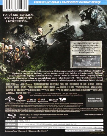 Królewna Śnieżka i Łowca (steelboox) [Blu-Ray]