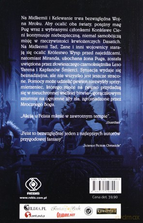 Wojny Mroku Gniew Szalonego Boga Tom 3 - Raymond E. Feist [KSIĄŻKA]