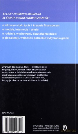 44 Listy Ze Świata Płynnej Nowoczesności - Prof. Zygmunt Bauman [KSIĄŻKA]