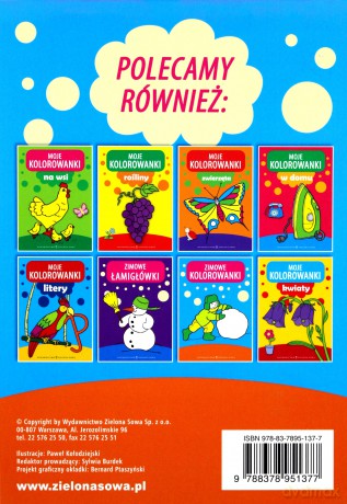Moje Kolorowanki Zimowe Kolorowanki [KSIĄŻKA]