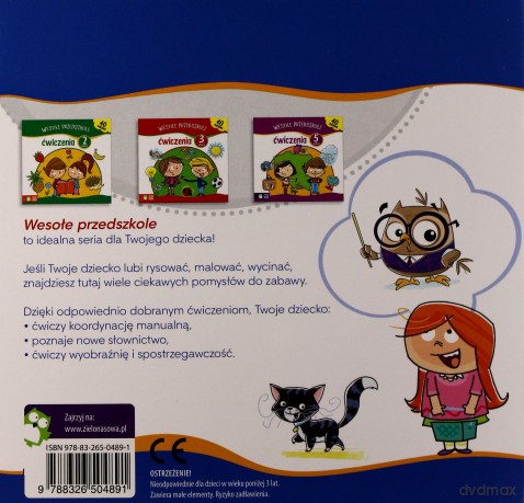 Wesołe Przedszkole Ćwiczenia 4 Latka [KSIĄŻKA]