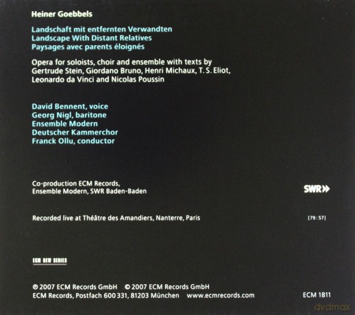 Heiner Goebbels: Landschaft Mit...Soloists,Choir,Ensemble [CD]