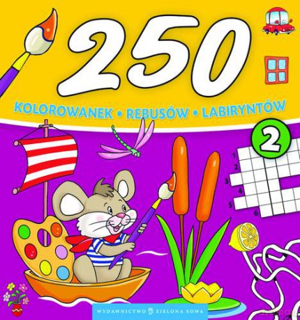 250 Kolorowanek Rebusów Labiryntów Cz. 2 [KSIĄŻKA]