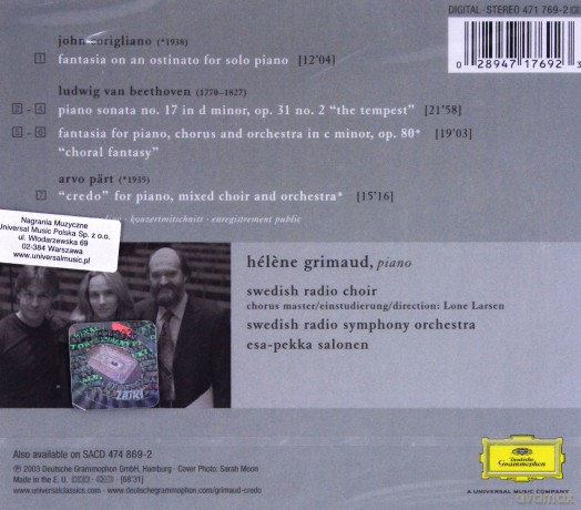 Helene Grimaud: Credo [CD]