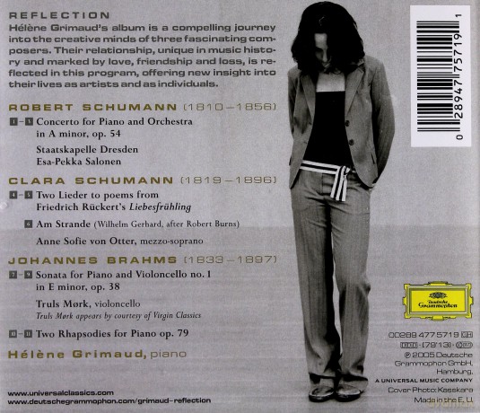Helene Grimaud: Reflection (Schumann,Schumann,Brahms) [CD]
