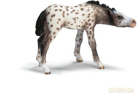 SCHLEICH ŹREBIĘ RASY KNABSTRUPP, SSĄCE 13619 [ZABAWKA]