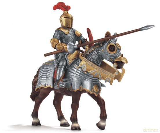 SCHLEICH RYCERZ Z LANCĄ NA KONIU 70017 [ZABAWKA]