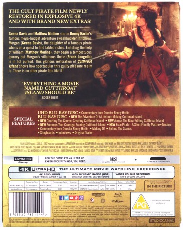 Cutthroat Island (Wyspa piratów) (steelbook) [Blu-Ray 4K]+[Blu-Ray]