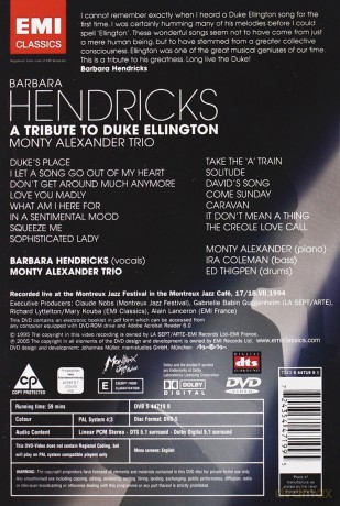 Hendricks: Tribute To Duke Ellington [DVD]