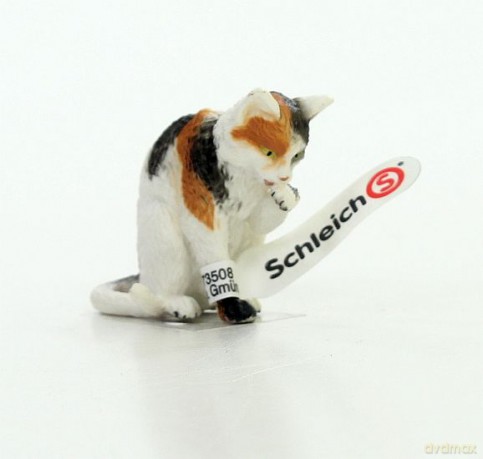 SCHLEICH KOT MYJĄCY SIĘ new 2011 13675 [ZABAWKA]