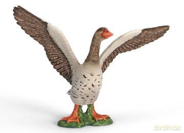 SCHLEICH SZARA GĘŚ WYPROSTOWANA new 2011 13679 [ZABAWKA]