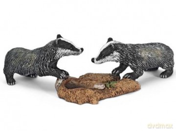 SCHLEICH MŁODE BORSUKI new 2011 14651 [ZABAWKA]