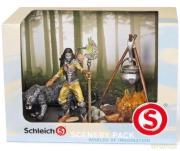 SCHLEICH SCENERIA, OGNISKO new 2011 41811 [ZABAWKA]