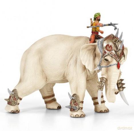 SCHLEICH Mocarny Słoń Bojowy 70063 [ZABAWKA]
