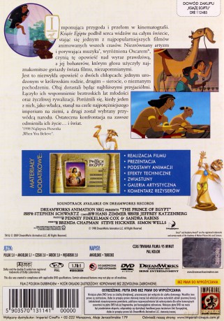 Książę Egiptu [DVD]