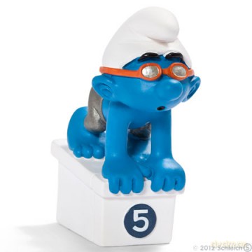 SCHLEICH Smurf Pływak new 2012 20736 [ZABAWKA]