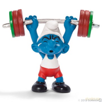 SCHLEICH Smurf Osiłek new 2012 20737 [ZABAWKA]