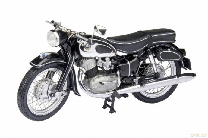 SCHUCO NSU Max 1954 with bench (black) 450653200 [MODELARSTWO]
