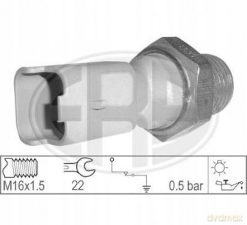 ERA 330026 Włącznik ciśnieniowy oleju Suzuki Peugeot Fiat Citroen Ford BMW Mazda