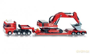 SIKU Transporter z Koparką 3930 [MODELARSTWO]