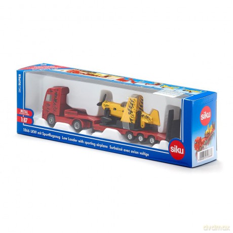 SIKU Ciężarówka z samolotem sportowym 1866 [MODELARSTWO]