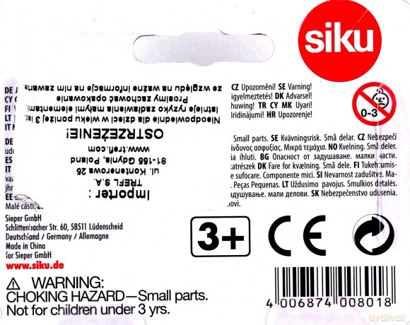 Siku Seria 08 Koparka [ZABAWKA]