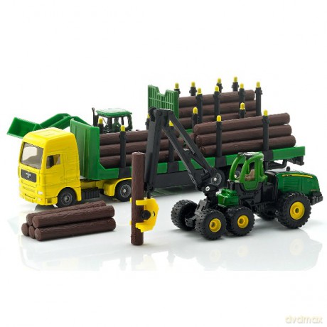 SIKU John Deere Zestaw Leśny 1801 [MODELARSTWO]