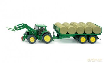 SIKU Traktor z Ładowrką i Słomą w Belach 3862 [MODELARSTWO]